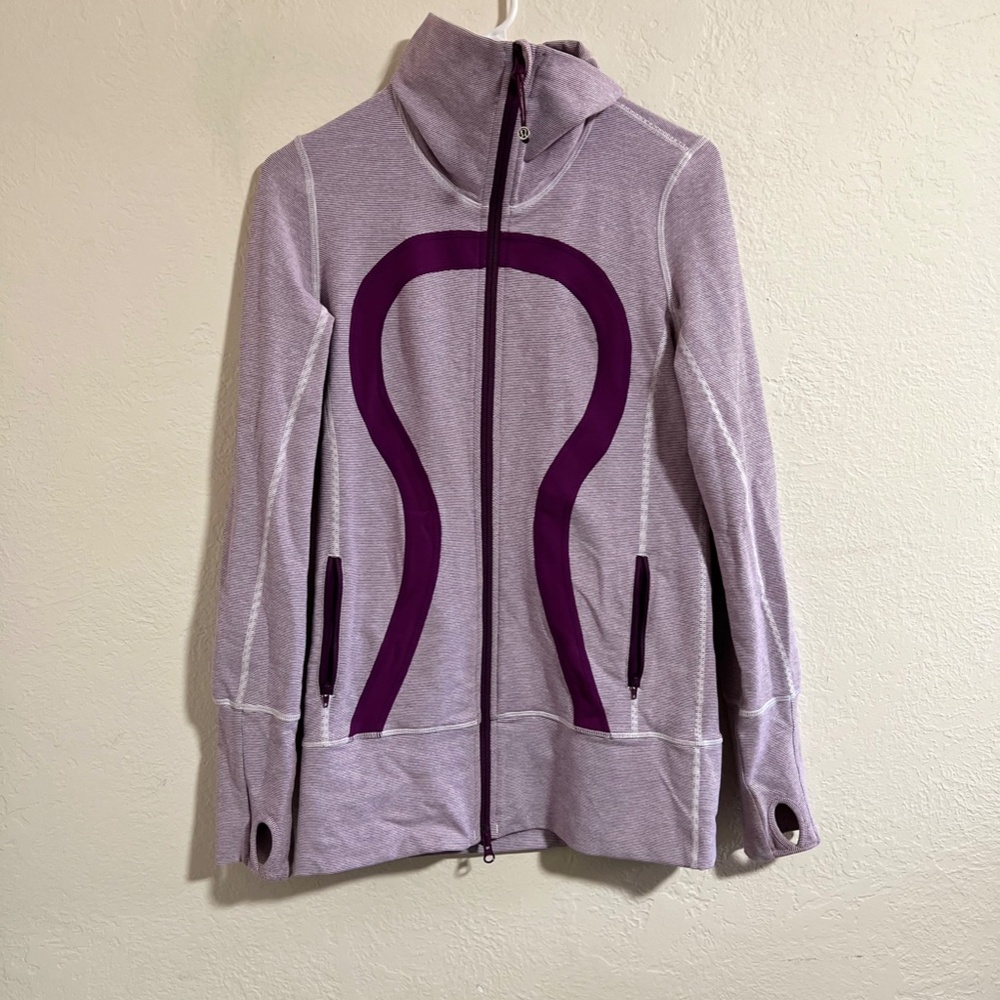Lululemon Stride Jacket Purple 6 Ladies Womens Sweater